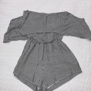 HONEY BELLE STRIPED ROMPER